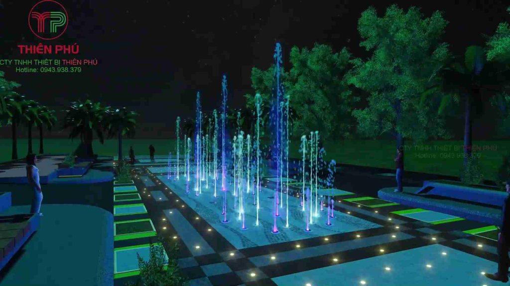 đài phun nước âm sàn