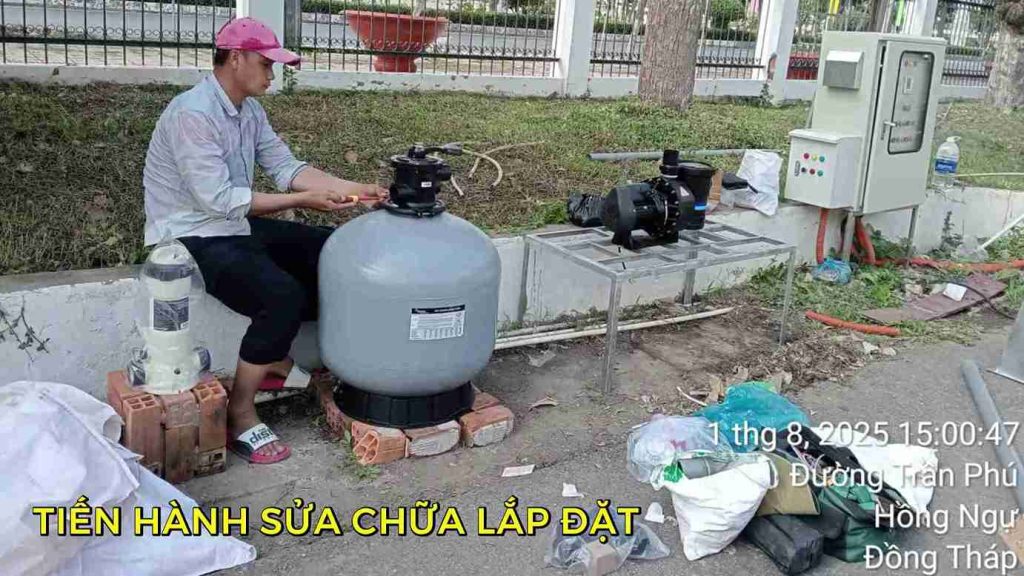 thi công đài phun nước